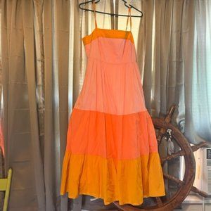 J Crew Brand new Summer Dress Color Block Size 6